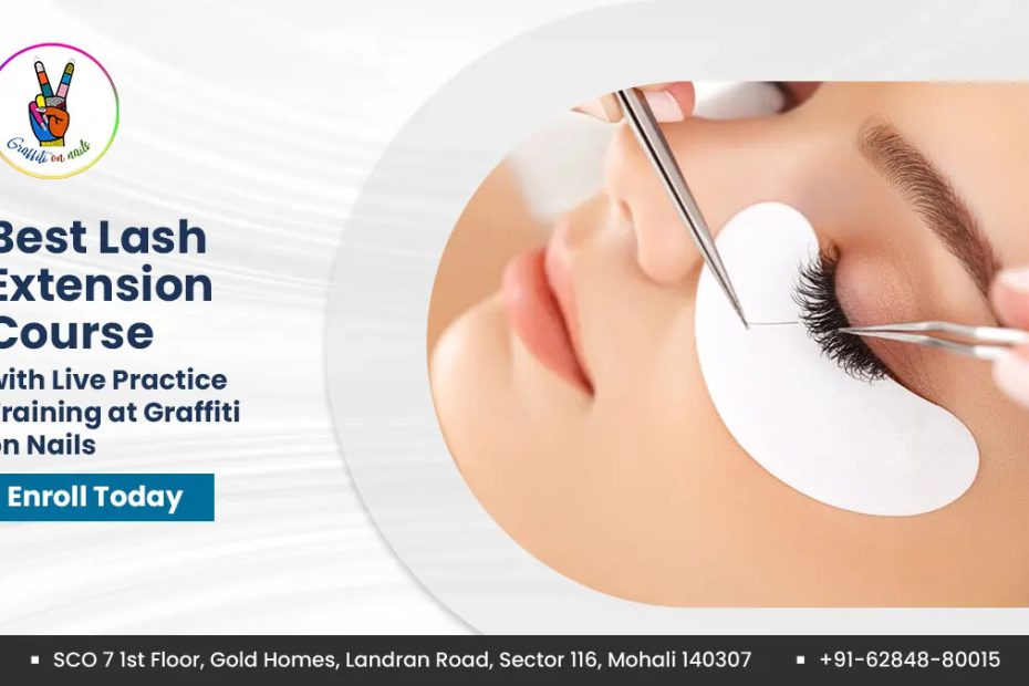 lash extension course with live practice training