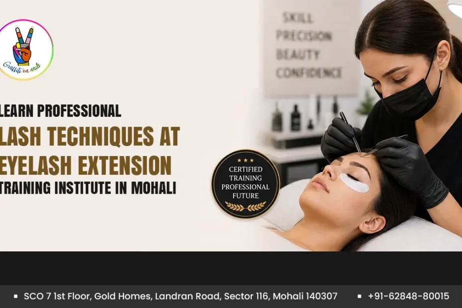 Learn professional lash techniques at eyelash extension| Graffiti on nails