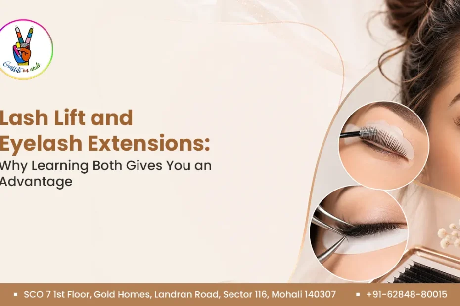 r lash lifting and eyelash extension combined course Mohali